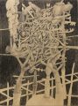 Entanglement IV, 2019 | Charcoal on wood panel | 30cm x 40cm