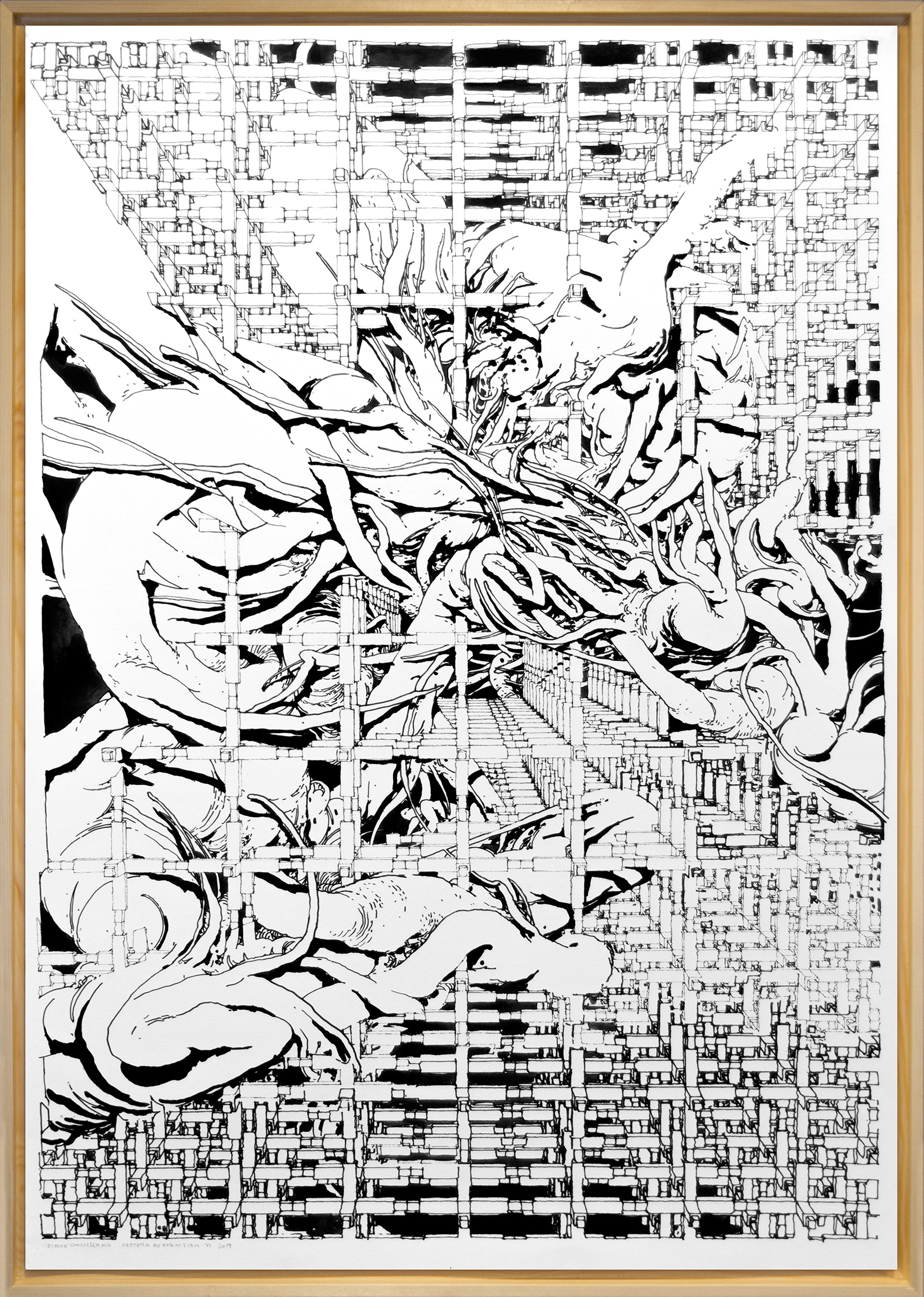 Pattern Recognition VI, 2019 | Ink on paper | 70cm x 100cm