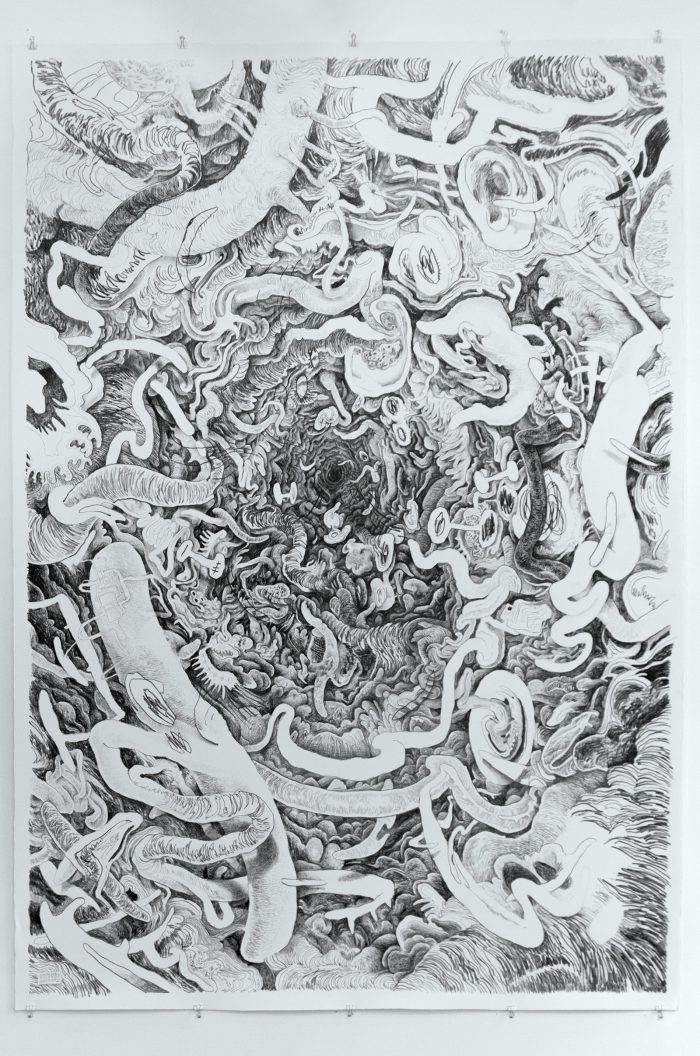 CENTER, 2016 | 150cm x 220cm | Crayon on paper